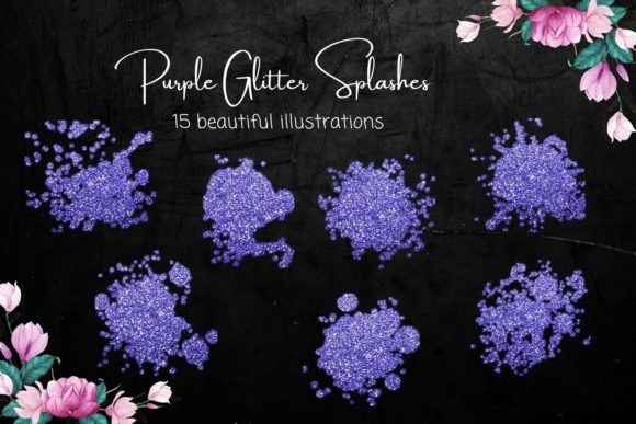 Blue Glitter Splashes: Unlocking Dynamic Design with Sparkle