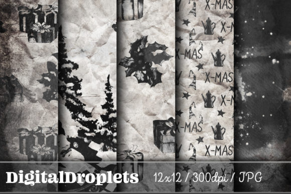 Christmas Time Vol. 17 | Collection: Gothic & Grunge Holiday Paper