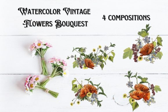 Embracing the Charm of Vintage Watercolor Flowers in Modern Design