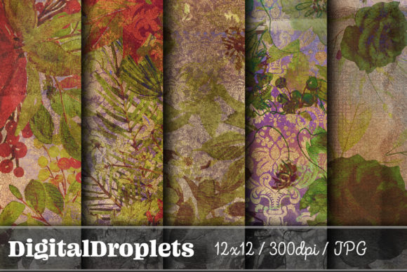 Gilded Flowers Vol. 8: Moody Floral Papers for Dark Romance
