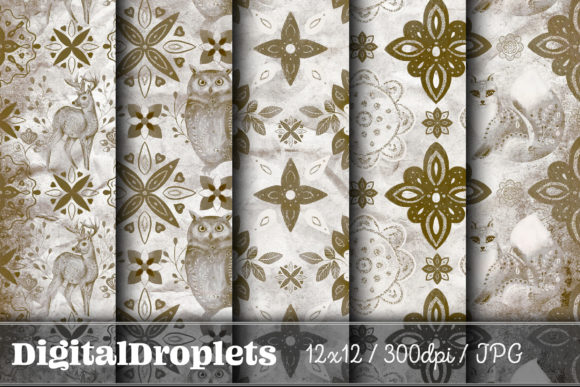 Nordic Christmas Vol. 17: A Vintage Paper Collection for Timeless Design