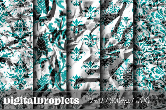 Paper Damask Vol. 4: Textured Elegance for Your Projects