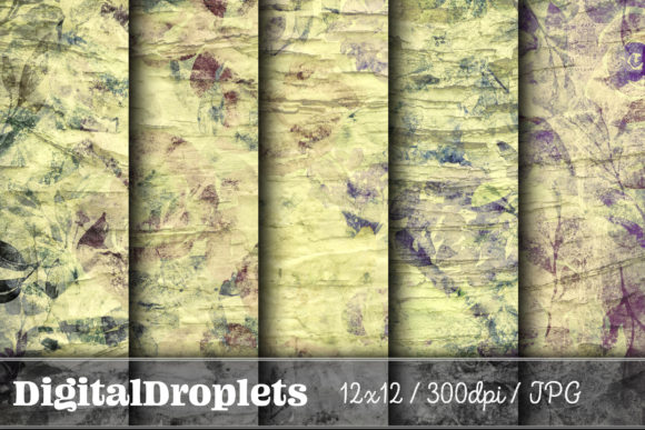 Weathered Blossoming Flowers Vol. 10: Vintage Paper Set