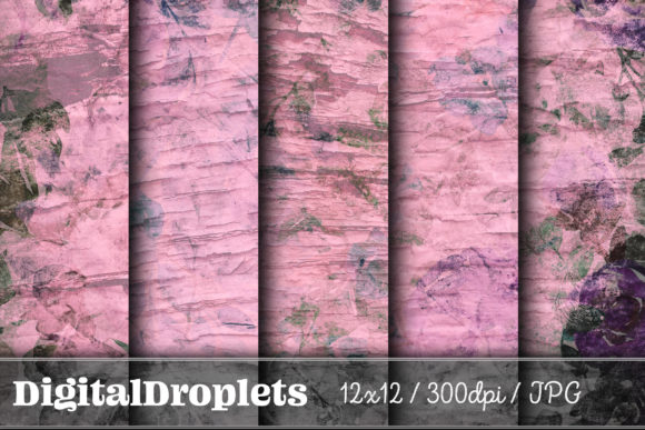 Weathered Blossoming Flowers Vol. 7: A Designer's Guide to This Paper Set